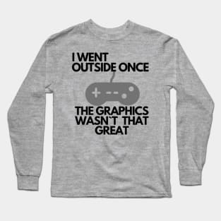 Went outside once Long Sleeve T-Shirt